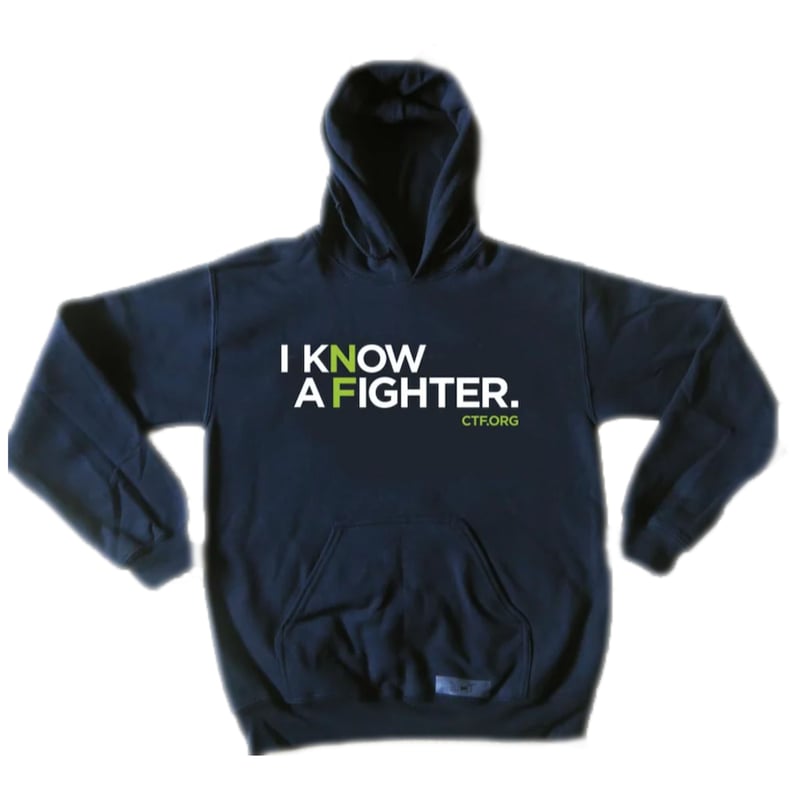I Know a Fighter Navy Hooded Sweatshirt